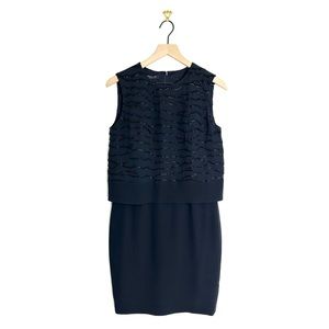 Lafayette 148 New York Silk Dress Blue Size 2 NWT